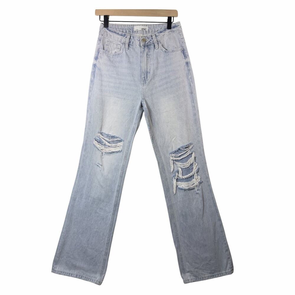 VERVET Leslie Los Angeles 90s Vintage Flare Distressed Jeans Women's Size 26